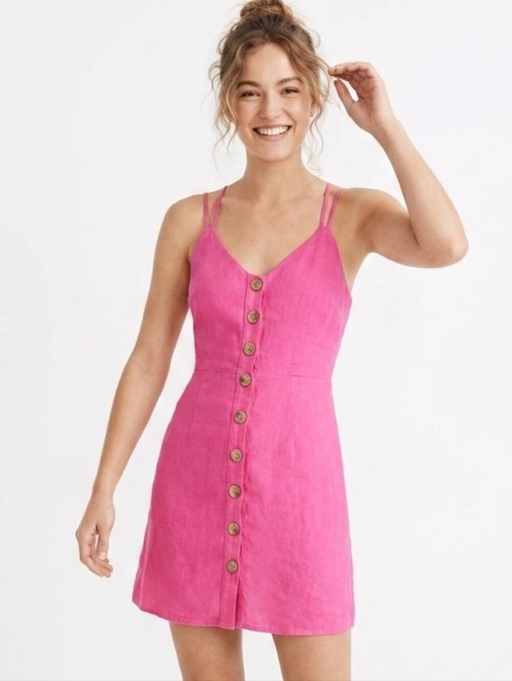 NWT Zara Spaghetti Strap Shirt Dress